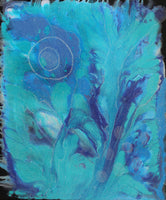 Aboriginal Artwork by Athena Nangala Granites, Napaljarri-warnu Jukurrpa (Seven Sisters Dreaming), 183x152cm