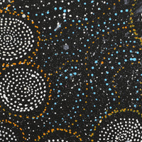 Aboriginal Artwork by Athena Nangala Granites, Napaljarri-warnu Jukurrpa (Seven Sisters Dreaming), 30x30cm
