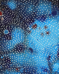 Aboriginal Artwork by Athena Nangala Granites, Napaljarri-warnu Jukurrpa (Seven Sisters Dreaming), 46x30cm