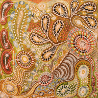 Aboriginal Artwork by Atipalku Intjalki, Tjukurpa Mulayangu - Atipalku’s Story, 120x120cm