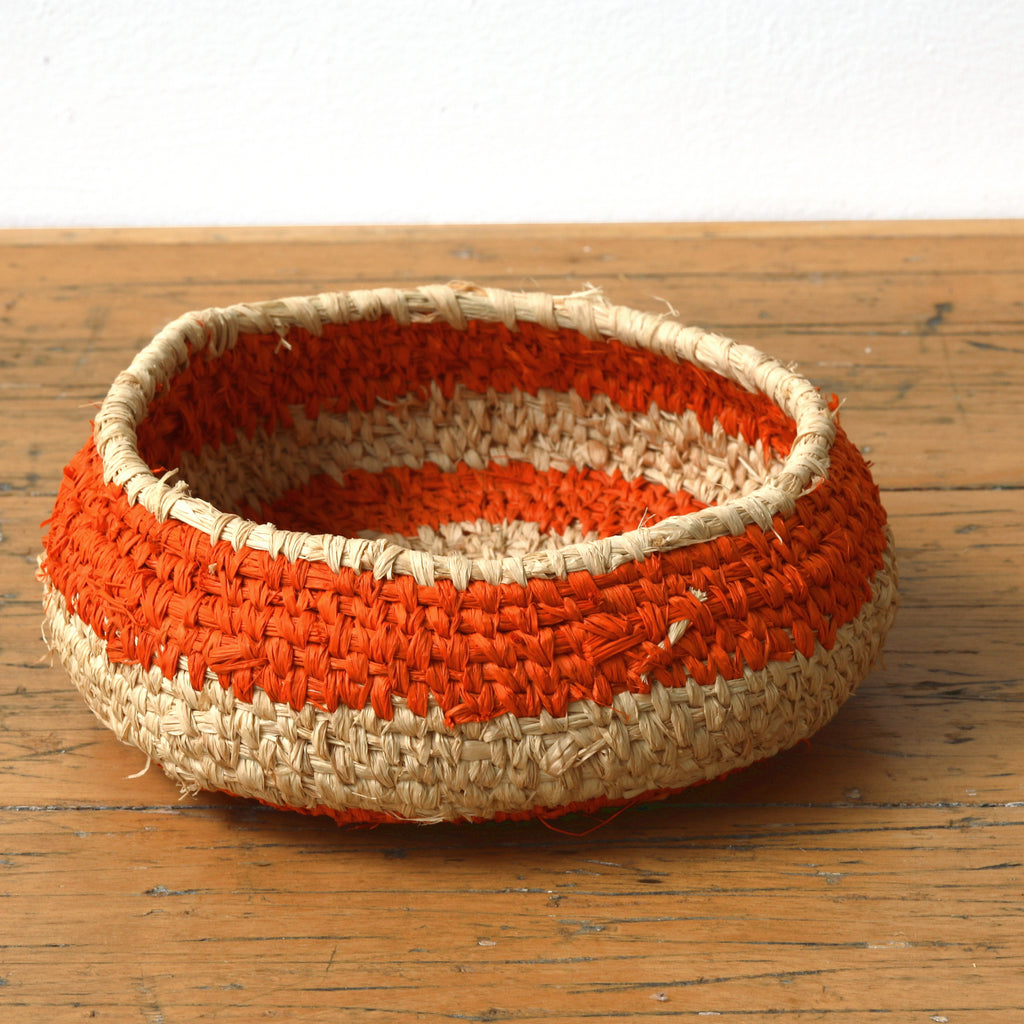 Aboriginal Artwork by Atipalku Intjaltki - 25cm Tjanpi Basket