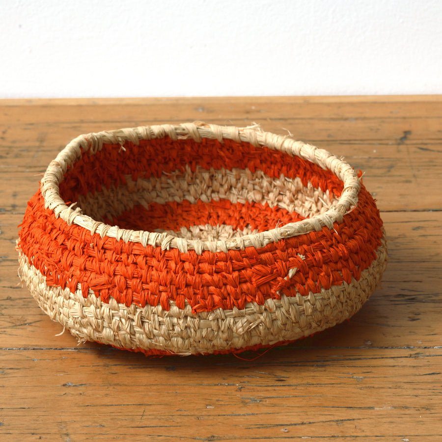 Aboriginal Artwork by Atipalku Intjaltki - 25cm Tjanpi Basket