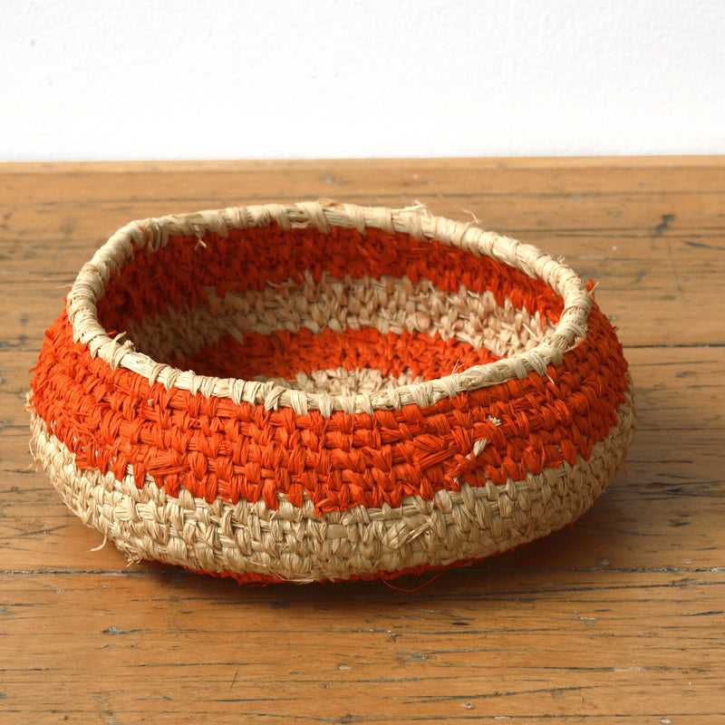 Aboriginal Artwork by Atipalku Intjaltki - 25cm Tjanpi Basket