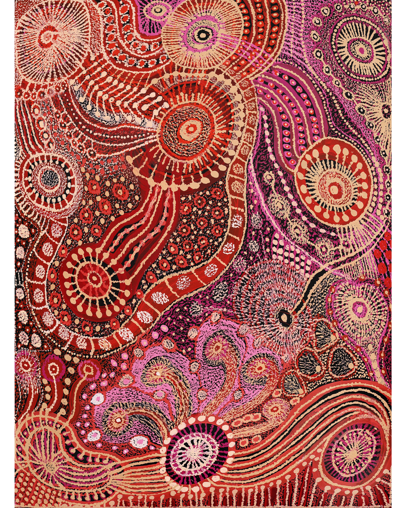Aboriginal Artwork by Atipalku Intjalki, Tjukurpa Mulayangu - Atipalku’s Story, 136x101cm