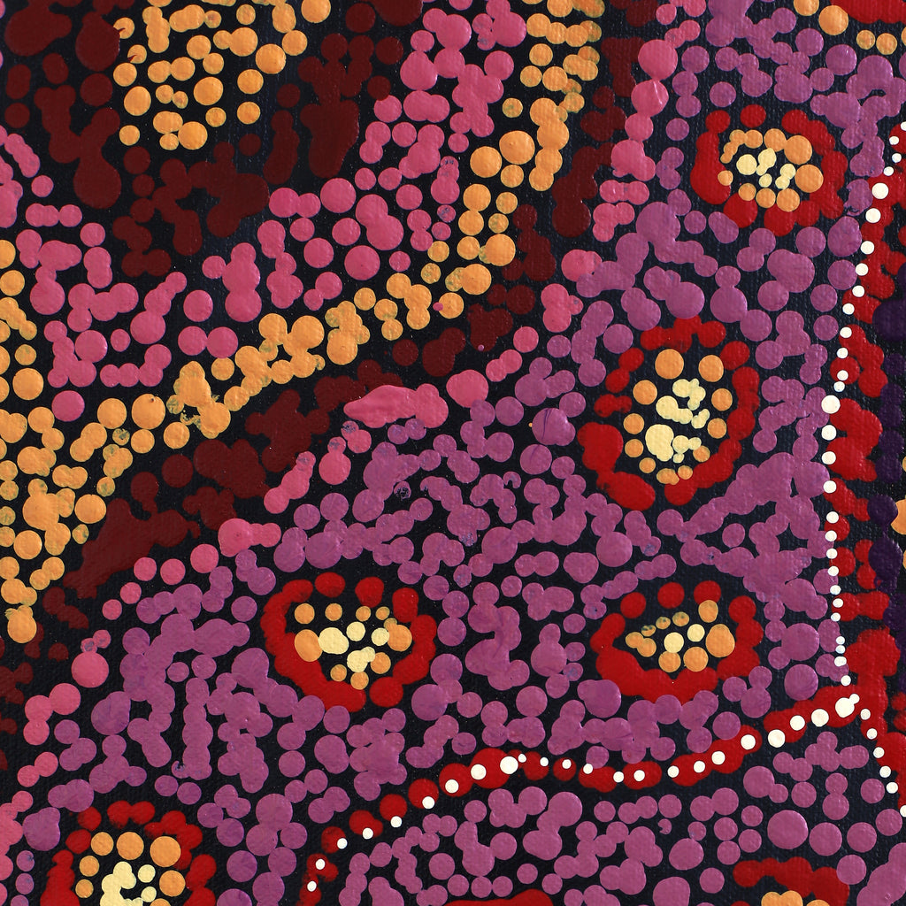 Aboriginal Artwork by Audrey Brumby, Ngura Tjuta Munu Tjukula Tjuta, 101x70cm