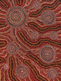 Aboriginal Artwork by Audrey Brumby, Tjukula Tjuta, 101x76cm