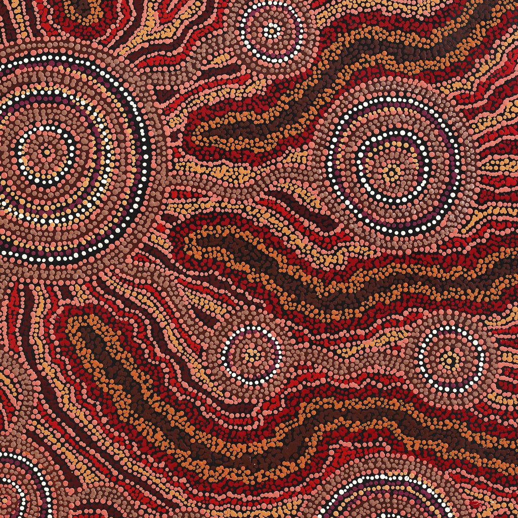 Aboriginal Artwork by Audrey Brumby, Tjukula Tjuta, 101x76cm