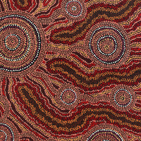 Aboriginal Artwork by Audrey Brumby, Tjukula Tjuta, 101x76cm