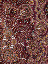 Aboriginal Artwork by Audrey Brumby, Tjukula Tjuta, 101x76cm