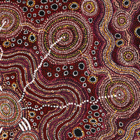 Aboriginal Artwork by Audrey Brumby, Tjukula Tjuta, 101x76cm