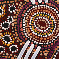 Aboriginal Artwork by Audrey Brumby, Tjukula Tjuta, 101x76cm