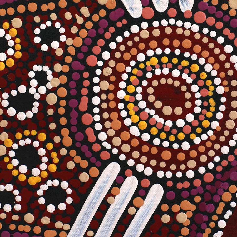 Aboriginal Artwork by Audrey Brumby, Tjukula Tjuta, 101x76cm