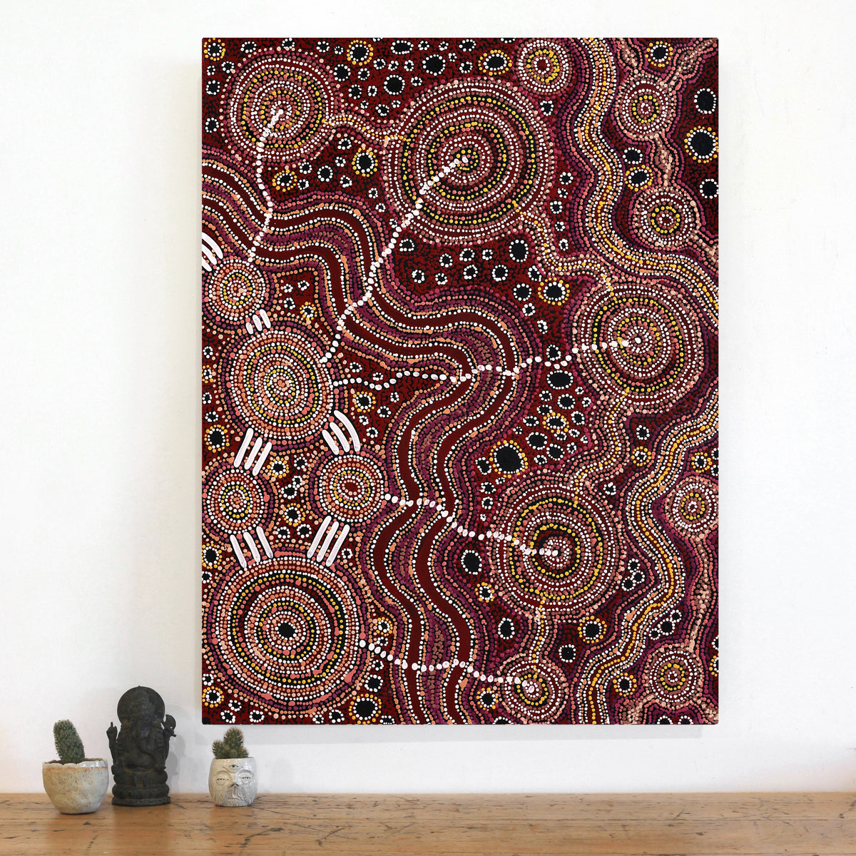 Aboriginal Art by Audrey Brumby, Tjukula Tjuta, 101x76cm - ART ARK®