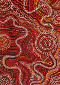 Aboriginal Artwork by Audrey Brumby, Ngura Tjuta Munu Tjukula Tjuta, 102x72cm