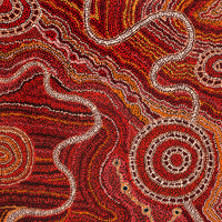 Aboriginal Artwork by Audrey Brumby, Ngura Tjuta Munu Tjukula Tjuta, 102x72cm