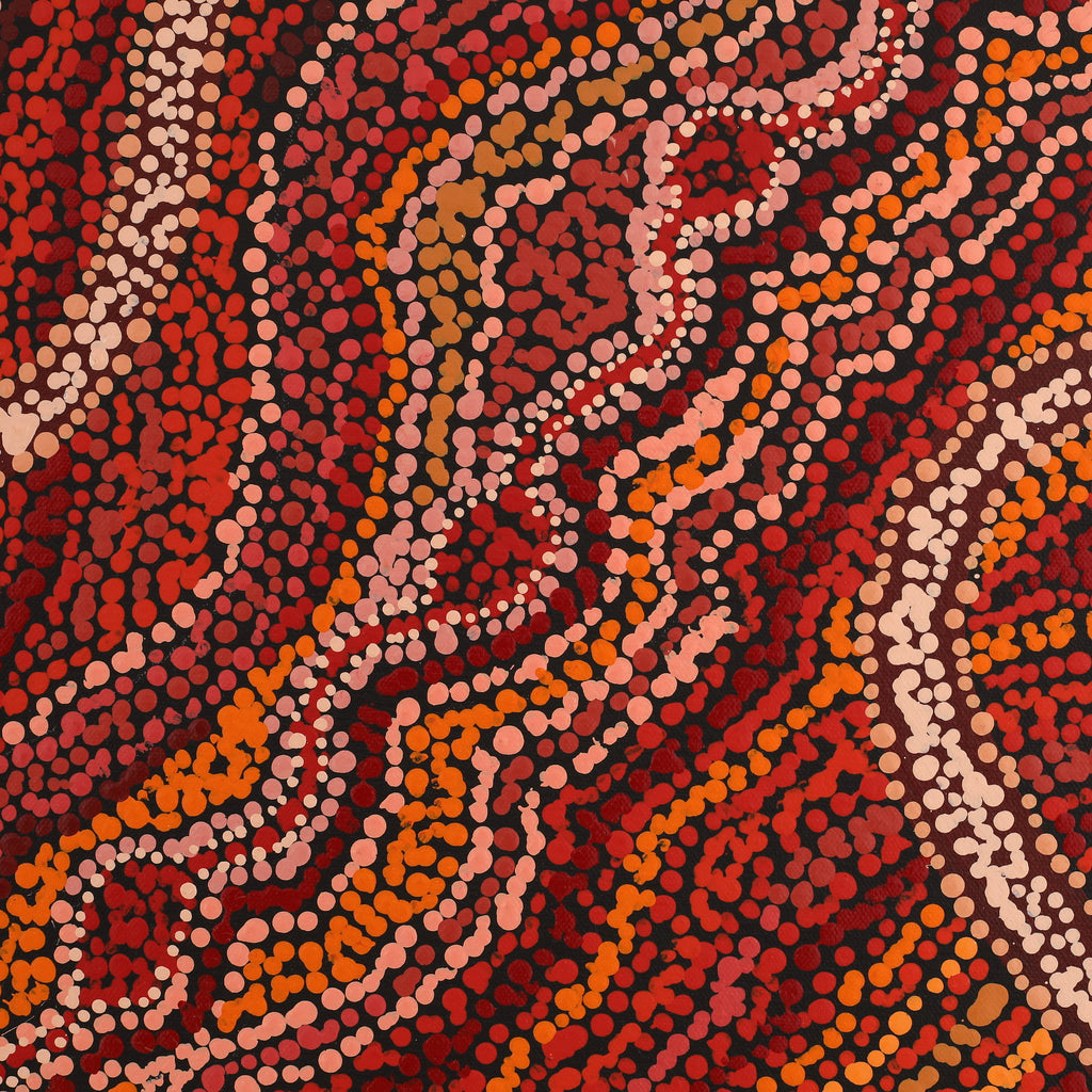 Aboriginal Artwork by Audrey Brumby, Ngura Tjuta Munu Tjukula Tjuta, 102x72cm