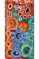 Aboriginal Art by Audrey Brumby, Tjukula Tjuta, 120x60cm - ART ARK®