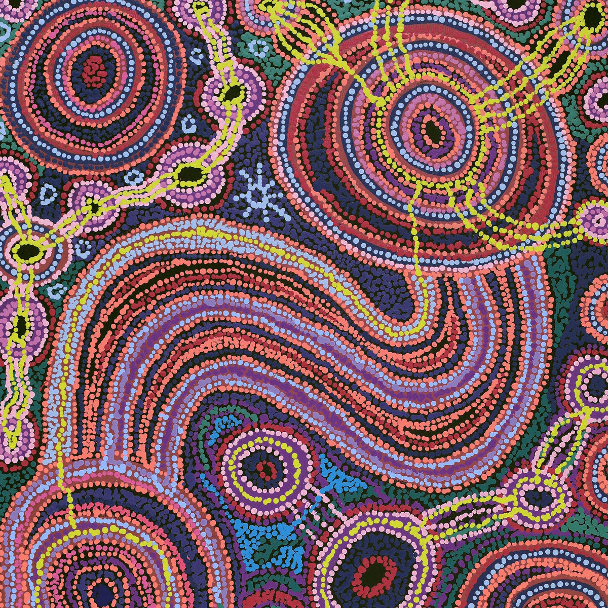 Aboriginal Art by Audrey Brumby, Ngura Tjuta Munu Tjukula Tjuta, 122x61cm - ART ARK®