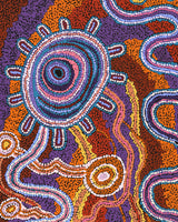 Aboriginal Artwork by Audrey Brumby, Tjukula Tjuta, 120x60cm