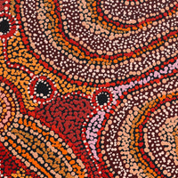 Aboriginal Artwork by Audrey Brumby, Ngura Tjuta Munu Tjukula Tjuta, 122x61cm