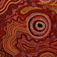 Aboriginal Artwork by Audrey Brumby, Ngura Tjuta Munu Tjukula Tjuta, 122x76cm