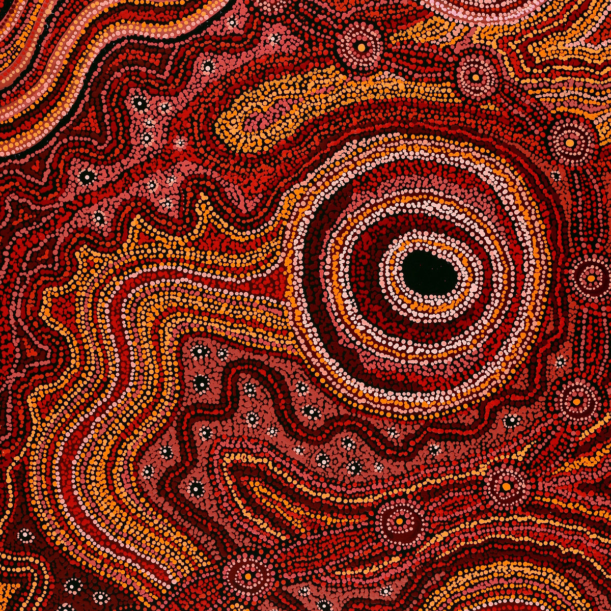 Aboriginal Art by Audrey Brumby, Ngura Tjuta Munu Tjukula Tjuta, 122x76cm - ART ARK®