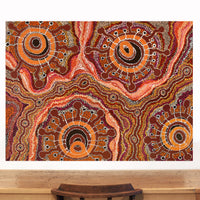 Aboriginal Artwork by Audrey Brumby, Ngura Tjuta Munu Tjukula Tjuta, 122x91cm