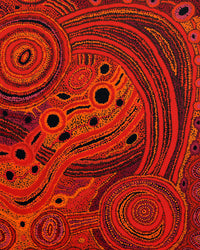 Aboriginal Artwork by Audrey Brumby, Tjukula Tjuta, 122x91cm