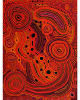 Aboriginal Artwork by Audrey Brumby, Tjukula Tjuta, 122x91cm