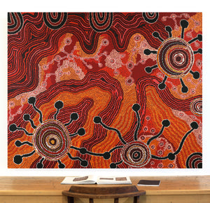 Aboriginal Art by Audrey Brumby, Ngura Tjuta Munu Tjukula Tjuta, 151x122cm - ART ARK®