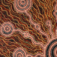 Aboriginal Artwork by Audrey Brumby, Waru Pulka, 152x122cm