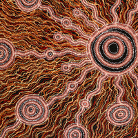 Aboriginal Artwork by Audrey Brumby, Waru Pulka, 152x122cm
