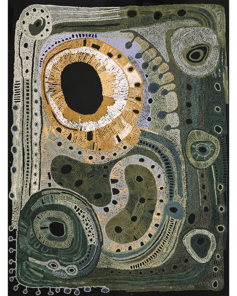 Aboriginal Artwork by Audrey Brumby, Tjukula Tjuta, 182x137cm