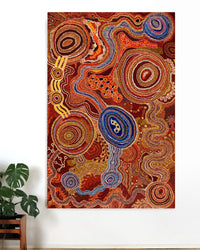 Aboriginal Artwork by Audrey Brumby, Ngura Tjuta Munu Tjukula Tjuta, 220x142cm