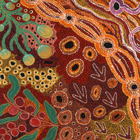 Aboriginal Artwork by Audrey Brumby, Ngura Nganampa, 122x122cm