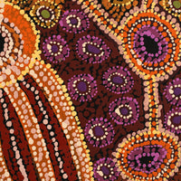 Aboriginal Artwork by Audrey Brumby, Ngura Nganampa, 122x122cm