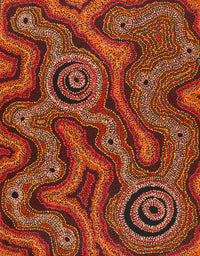 Aboriginal Artwork by Audrey Brumby, Ngura Tjuta Munu Tjukula Tjuta, 91x71cm