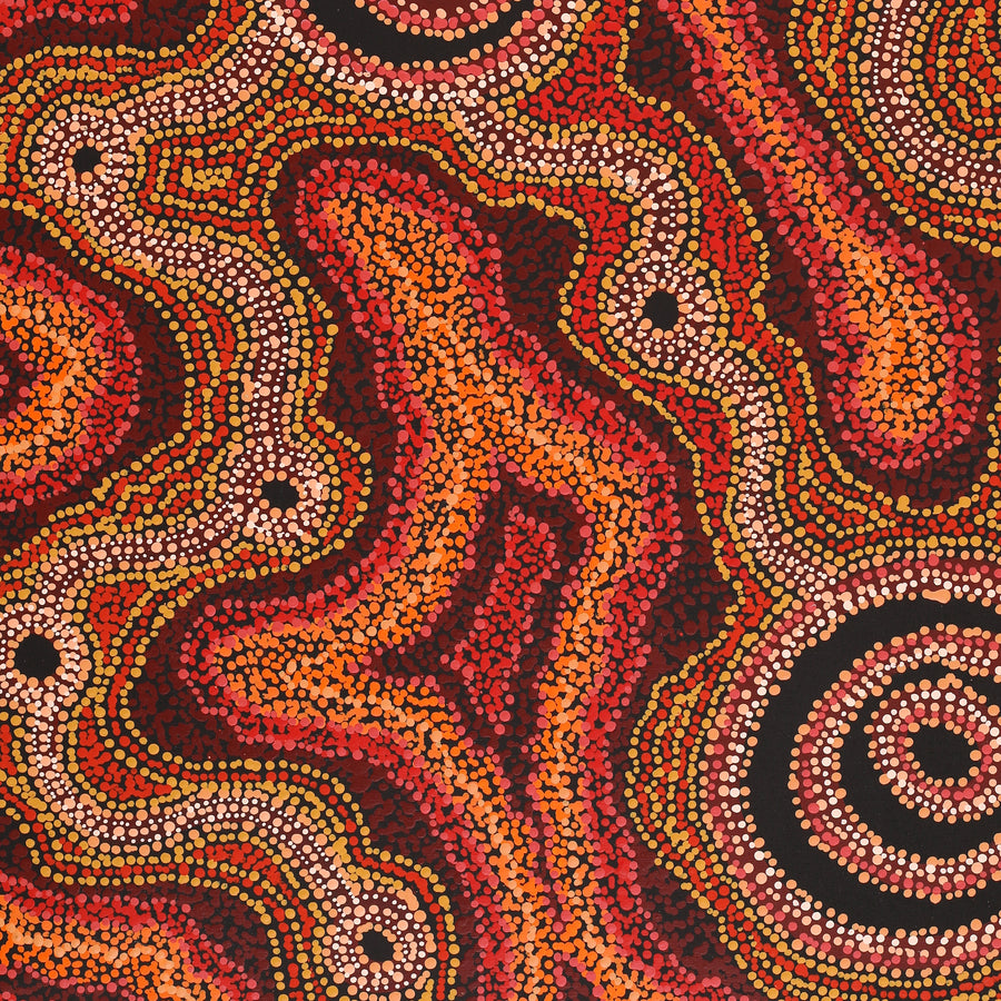 Aboriginal Artwork by Audrey Brumby, Ngura Tjuta Munu Tjukula Tjuta, 91x71cm