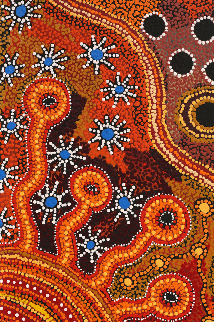 Aboriginal Art by Audrey Brumby, Ngura Tjuta Munu Tjukula Tjuta, 400x122cm - ART ARK®