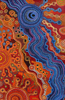 Aboriginal Art by Audrey Brumby, Ngura Tjuta Munu Tjukula Tjuta, 400x122cm - ART ARK®