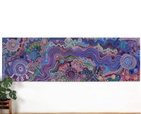 Aboriginal Artwork by Audrey Brumby, Ngura Tjuta Munu Tjukula Tjuta, 400x122cm