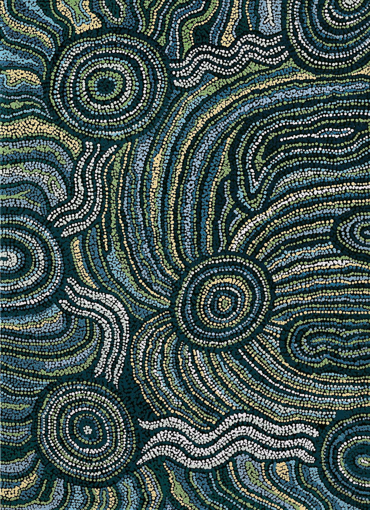 Aboriginal Artwork by Audrey Brumby, Ngura Tjuta Munu Tjukula Tjuta, 91x66cm