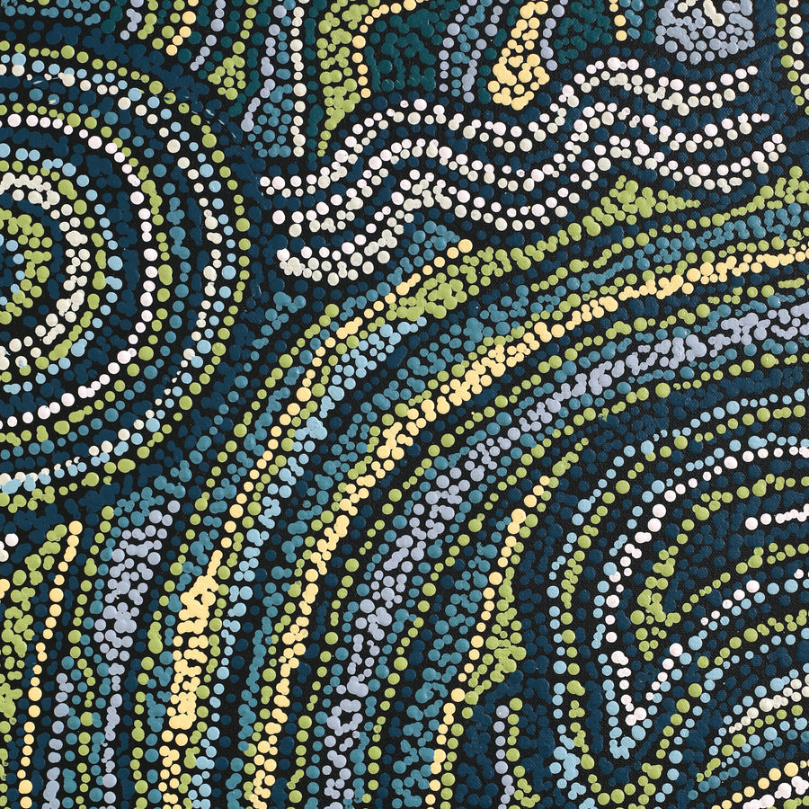 Aboriginal Artwork by Audrey Brumby, Ngura Tjuta Munu Tjukula Tjuta, 91x66cm