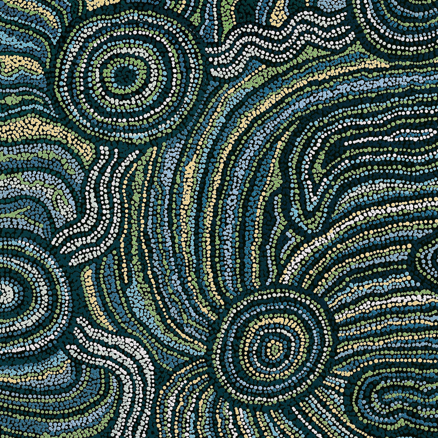 Aboriginal Artwork by Audrey Brumby, Ngura Tjuta Munu Tjukula Tjuta, 91x66cm