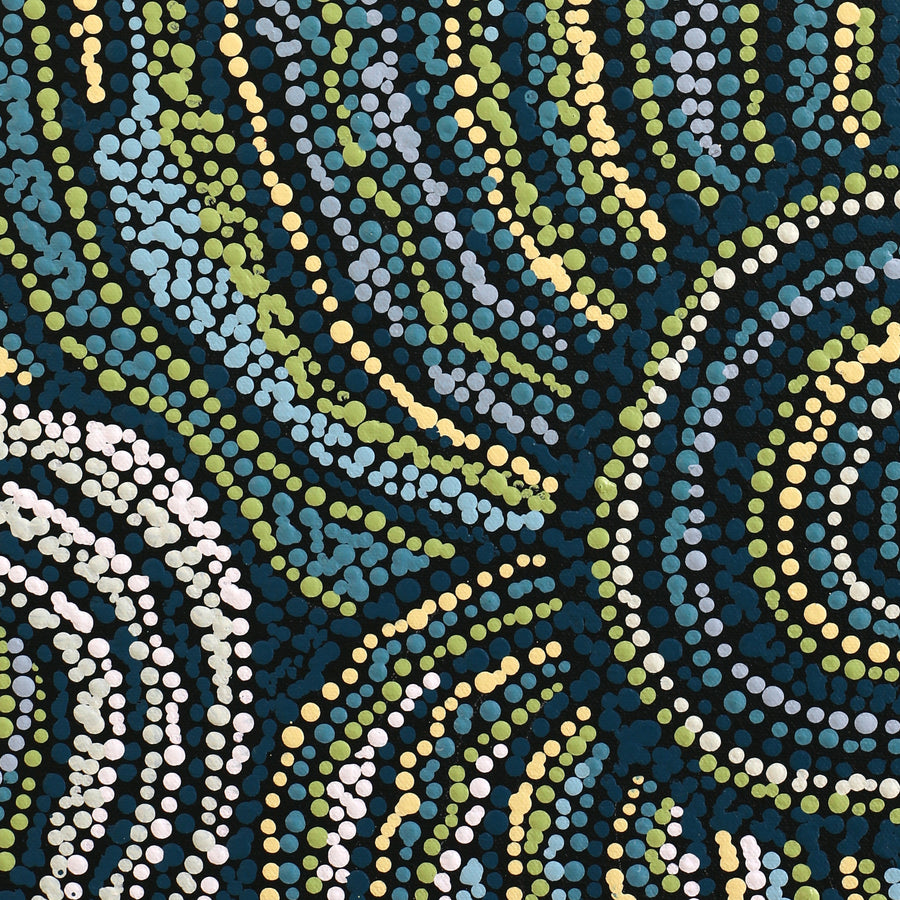 Aboriginal Artwork by Audrey Brumby, Ngura Tjuta Munu Tjukula Tjuta, 91x66cm