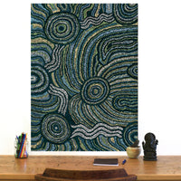 Aboriginal Artwork by Audrey Brumby, Ngura Tjuta Munu Tjukula Tjuta, 91x66cm