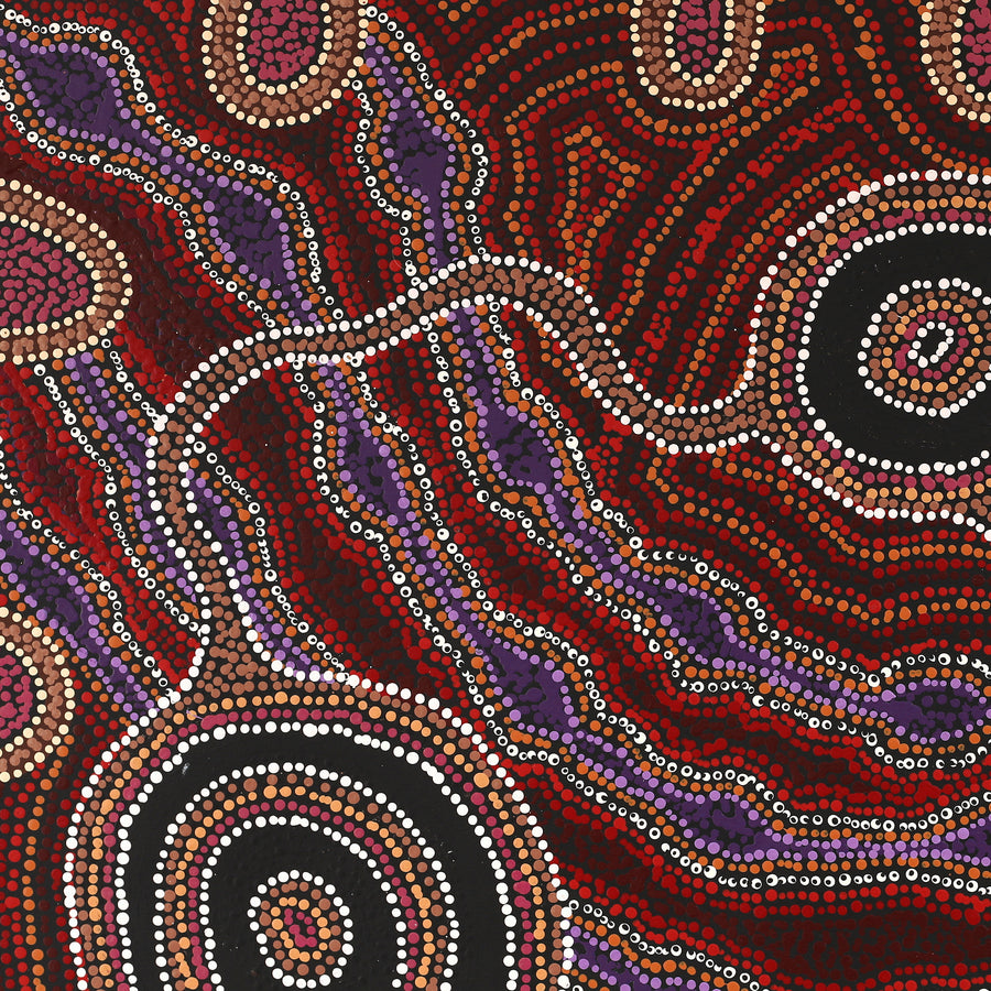 Aboriginal Artwork by Audrey Brumby, Ngura Tjuta Munu Tjukula Tjuta, 92x65cm
