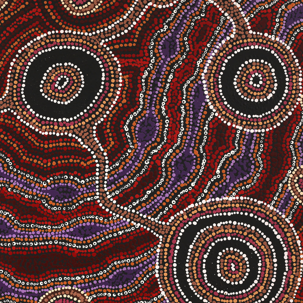 Aboriginal Artwork by Audrey Brumby, Ngura Tjuta Munu Tjukula Tjuta, 92x65cm