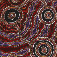 Aboriginal Artwork by Audrey Brumby, Ngura Tjuta Munu Tjukula Tjuta, 92x65cm