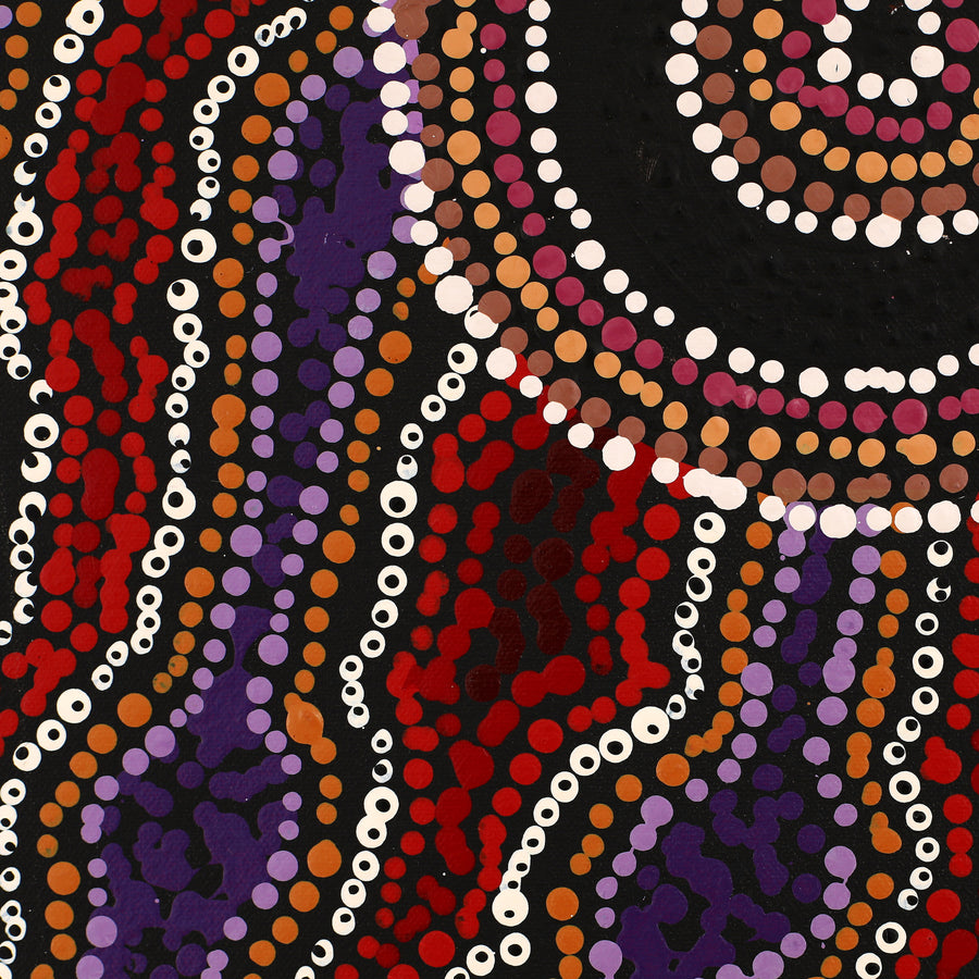 Aboriginal Artwork by Audrey Brumby, Ngura Tjuta Munu Tjukula Tjuta, 92x65cm